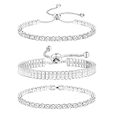 Ajustement individuel facile : le point fort de l'ensemble : le bracelet de tennis facilement réglable. Vous pouvez ajuster la longueur en quelques secondes sans outils. Parfait pour un ajustement parfait ou si vous voulez le porter sur des manches larges. Ainsi, ce bracelet en argent garantit toujours un confort optimal.