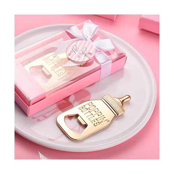 Yuokwer - Abridor de botellas (24 unidades), color oro rosa - Imagen 6