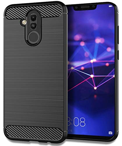 Huawei Mate 20 Lite Case,Sucnakp TPU Shock Absorption Technology Raised Bezels Protective Case Cover for Huawei Mate 20 Lite Smartphone (Black)