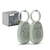 Nuvita 3020 Baby Monitor Audio con Rumore Bianco – Connessione Sicura 2.4 GHz, Audio Bidirezionale, Ricaricabile, Fino a 30h di Autonomia, Ninne Nanne e Timer