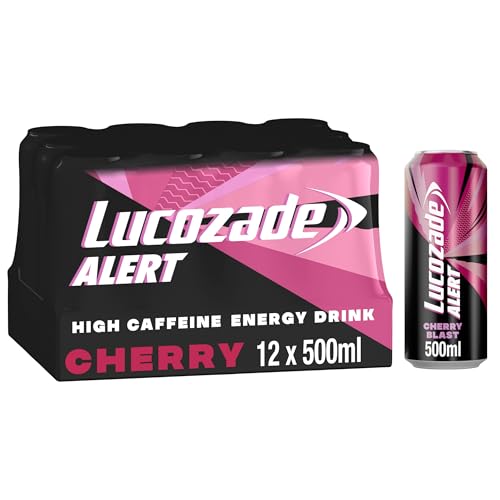 Lucozade Alert Energy Drink Cherry Blast 500ml (Pack of 12)