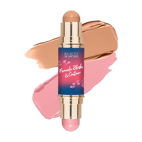 Colorete en crema - Colorete en barra ligero y multiusos con acabado natural, fórmula de larga duración y resistente a los borrones, perfecto para tonos de piel claros a medios