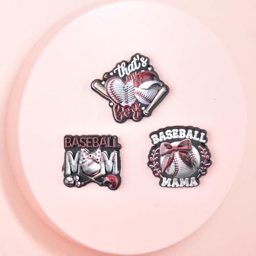 Breloques de chaussures de baseball et crème glacée colorée pour sabots - 6