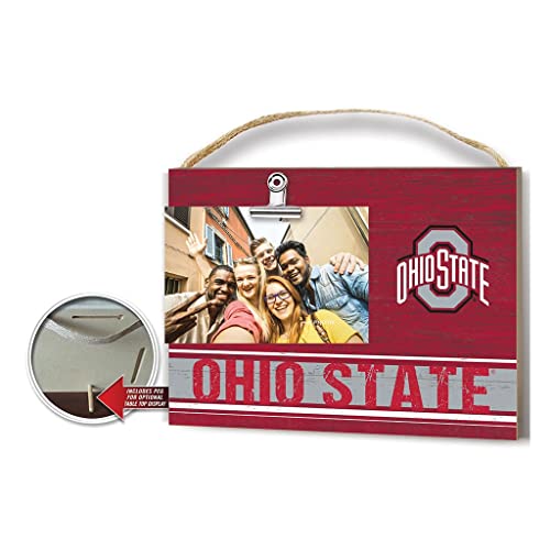 Kh Sports Fan Ohio State Buckeyes Clip Logo Photo Frame, One Size, Team Color #TOP20