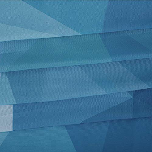 Rosielily Geometric Shower Curtain Navy Blue Shower Curtain Grey Ombre Shower Curtain Mountain Modern Shower Curtains For Bathroom Contemporary Boys Bathroom Decor With 12 Hooks, 72" X 72" Inches #TOP5