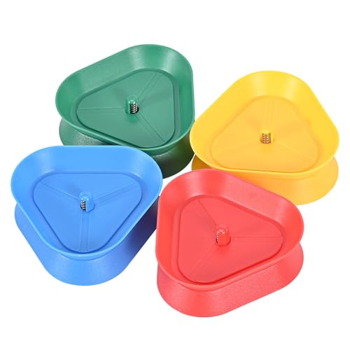 LUXECOVE 4er-Pack Spielkartenhalter für Kinder, dreieckiger Spielkartenhalter, Kinderkartenspiel