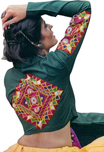 Lehenga exótica India con estampado de baile de niñas y choli 2
