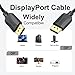DisplayPort Cable 20-Pack, 6 Feet, Thin DP to DP 1.2 Cable Cord, [4K@60Hz, 2K@165Hz, 2K@144Hz] Display Port to Display Port Cable Braided for Computer, Laptop, Docking Station Monitor and More