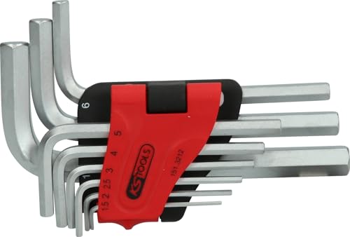 KS Tools Innensechskant-Winkelstiftschlüssel-Satz, im Klapphalter, 9-tlg.1, 5-10mm