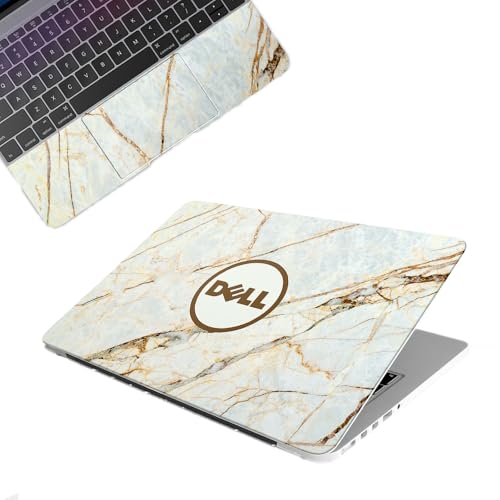 Image of Galaxsia Marble D02 Top+Wrist Pad Vinyl Laptop Skin /Sticker /Cover Upto 15.6 Inches Laptops Laminated-Removable-HD Quality Compatible for Hp-Dell-Sony-Lenovo-Asus etc.(15x10 Inches)