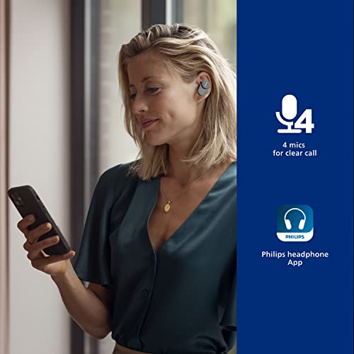 Image of Philips Fidelio T1 True Wireless Headphones with Active Noise Canceling Pro+, Audiophile Quality, Black