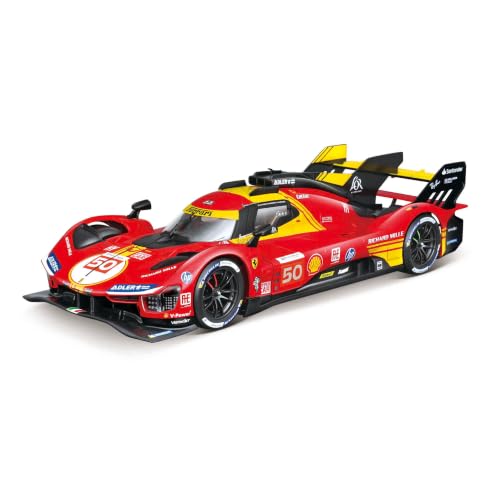 Bburago 1:24 Ferrari 499P 24 Hours Le Mans Champion 2024 AF Corse #50 Model Kit with Display Stand