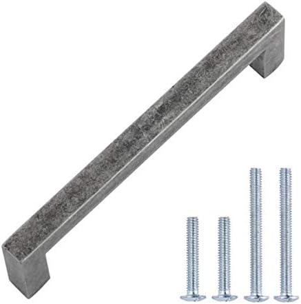 Amazon Basics AB3700-FB-10 Cabinet Pull, 8.5 cm Length (7.62 cm Hole Center), Flat Black