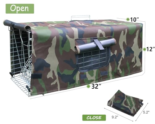 Capa de gaiola de armadilha de animais, capa de gaiola de armadilha com janela respirável para gaiol