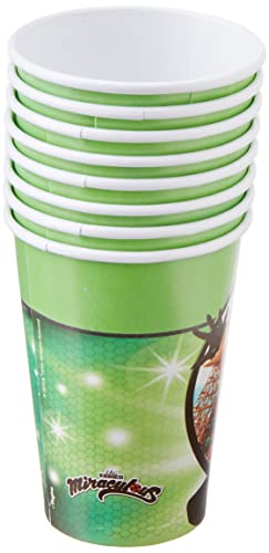 Regina COPO PAPEL 180ml r552 LADYBUG - CAT NOIR Pacote de 08 Unidades