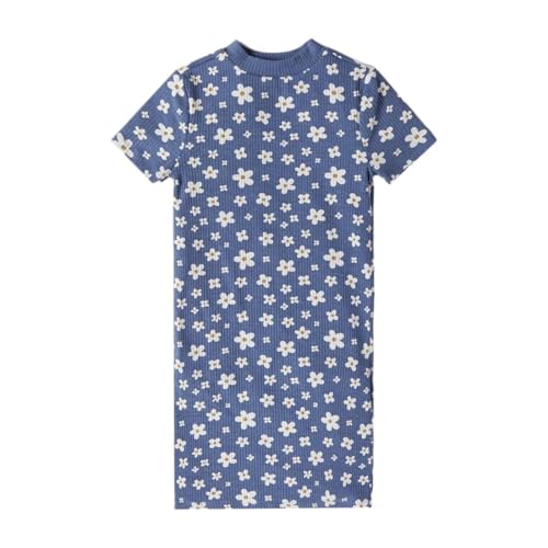 Image of Gap Kids Girl Cotton Classic Short Sleeves High Neck Mini Casual Dress