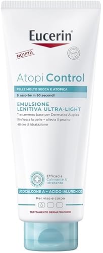 Eucerin Atopi Control Beruhigende Körperemulsion Ultra-Light 400 ml, schnell einziehende atopische Dermatitis-Creme, angereichert mit feuchtigkeitsspendenden Ceramiden 48h+, Feuchtigkeitscreme für Eucerin Atopi Control Beruhigende Körperemulsion Ultra-Light 400 ml, schnell einziehende atopische Dermatitis-Creme, angereichert mit feuchtigkeitsspendenden Ceramiden 48h+, Feuchtigkeitscreme für