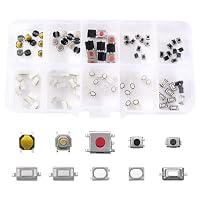 200-teiliges Mikro-Taster-Set – 10 Werte, 6x6 Mm, 4-polig, Momentan, 50mA/12V DC – Für Elektronik, Prototypen & Reparaturen, In Kunststoffbox