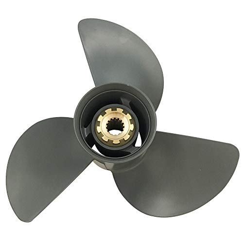 Hélice de bateau 13 1/2 x 15 pour Honda 75-130HP en aluminium à 3 pales