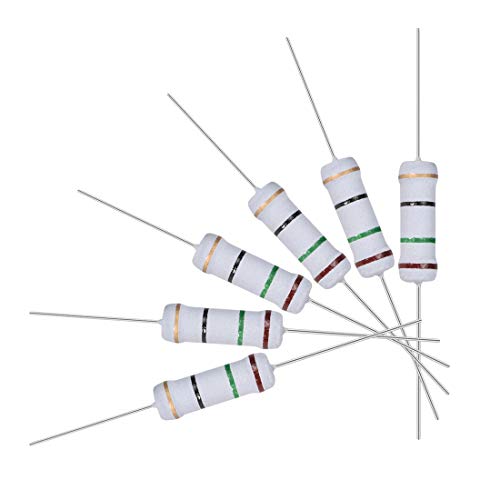 uxcell 60Pcs 15 Ohm Resistor, 2W 5% Tolerance Metal Oxide Film Resistors, Axial Lead, Flame Proof for DIY Electronic Projects and Experiments