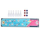 Sicuri e durevoli: realizzati in plastica e tessuto, i giochi da bowling soddisfano gli standard di sicurezza per i bambini e presentano caratteristiche antiscivolo e durevoli.