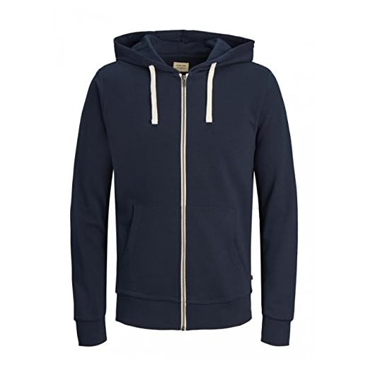 Jack & Jones Jjeholmen Sweat Zip Hood Noos Sudadera, Azul (Navy Blazer), X-Large para Hombre