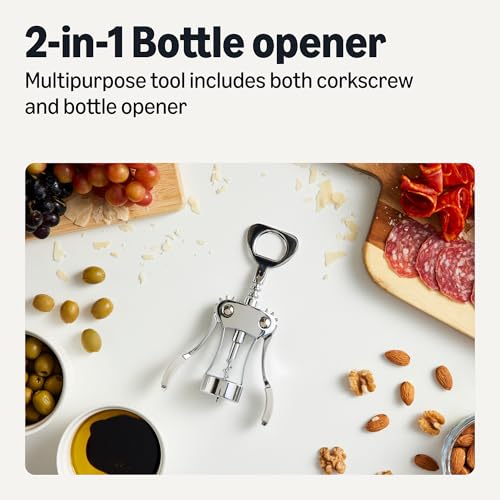 [NEW, AC] $5.15 | Amazon Basics 2-in-1 Corkscrew and Bottle Opener - image 2