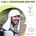 Tirrinia Fishing Hat with Neck Flap, UPF 50+ UV Sun Protection Cap, Adjustable hat for Hiking Cycling Climbing Gardening