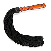 HANDGEFERTIGT 70 cm BDSM - PEITSCHE [100% Büffelleder] BDSMs Spielzeug extrem für Frauen I Domina - Sex Spielzeug für die Paare I Flogger I Whip - Sex Toys - Bondage I SM - Paddel I Gerte I 36 Riemen
