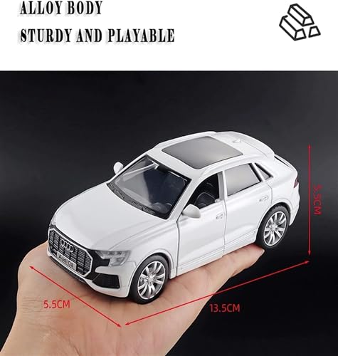 Image of Invite 1:32 Diecast Audi Q8 Alloy Metal Car Scale Model Pullback with Sound Light Mini Auto Toy car for Kids Best Gifts Toys for Kids Boys(1:32 Audi Q8 - Blue)