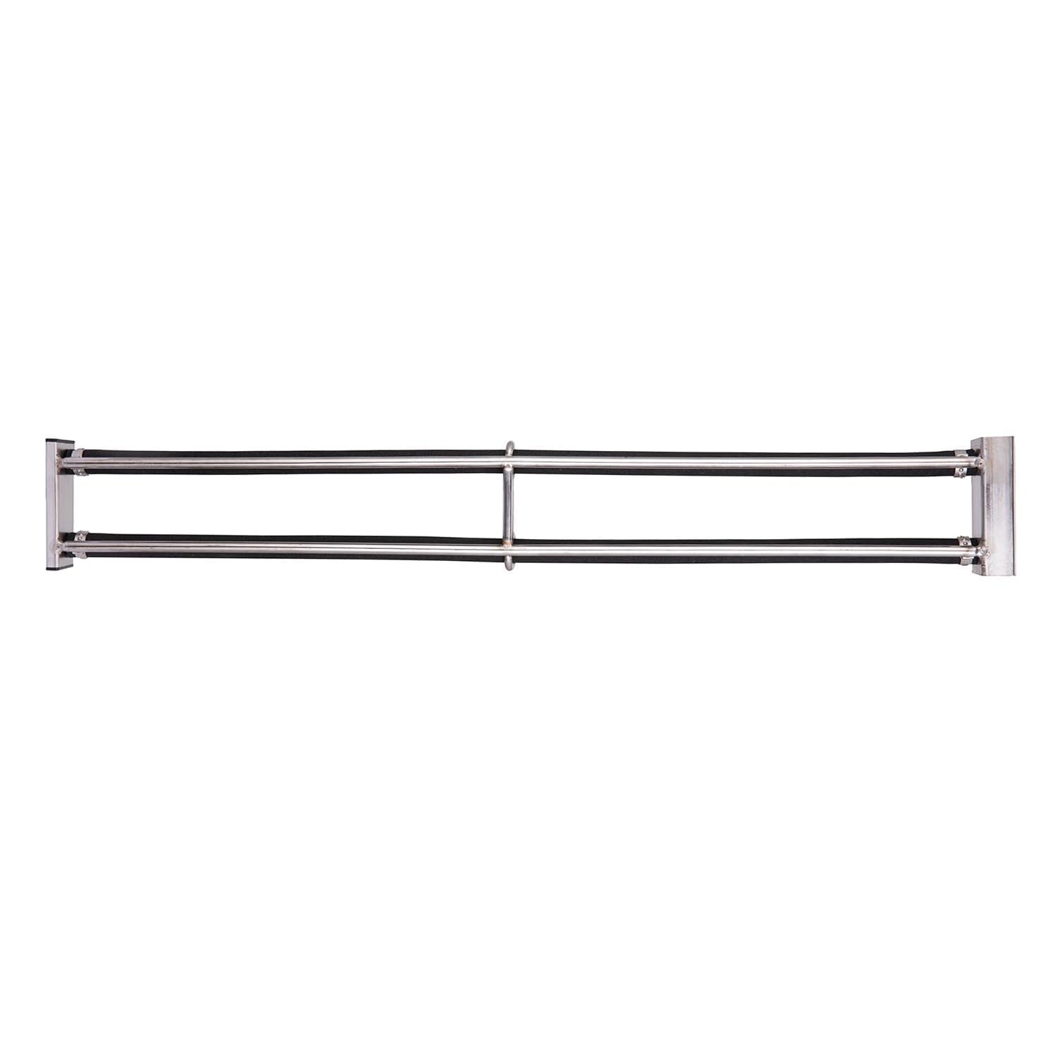 Diffuseur d'air rectangulaire en acier inoxydable Nano - Aérateur d'oxygène à bulles fines pour bassin, aquarium, aquaculture et hydroponie - Comprend un tuyau d'air en PVC de 4 m (double rangée