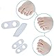 Nein 4 Silikon Zehenspreizer kleiner Zeh für Hallux Valgus Hammerzeh Fußschmerzen überlappende Zehen Relief Kleiner Zehen Druck und Hammerzeh Fußschmerzen