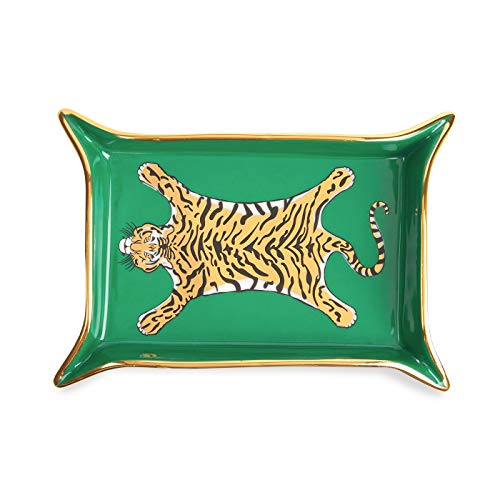 Jonathan Adler Tiger Valet Tray, Green