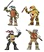 Nickelodeon Teenage Mutant Ninja Turtles Set of 4 Basic Action Figures [Leonardo, Michelangelo, Raphael & Donatello]
