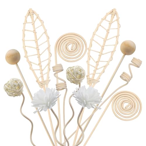 JOYOLA 20 Pcs Rattan Wood Diffuser Sticks, Natural Rattan Sticks for Aroma Diffuser, Rattan Aromatherapy Sticks, Rattan Reed Fragrance Diffuser for Use in Home and Office Environments