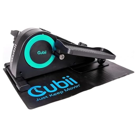 Cubii JR2, Under Desk Elliptical, Under Desk Bike Pedal Exerciser, Seated Elliptical, Work from Home Fitness, Mini Elliptical Machines for Home Use, Cubii Exerciser for Seniors, Desk Exercise, Aqua