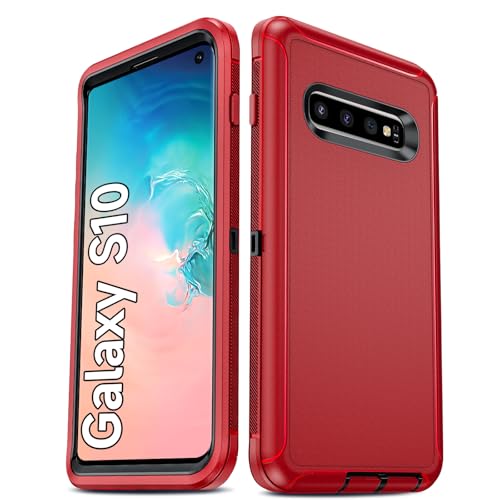 Coque Galaxy S10 LeYi robuste et intégrale, protection 3 en 1 bicolore
