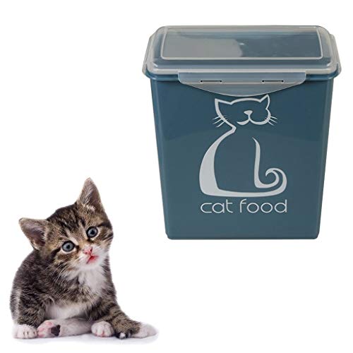CWYSJ 3 kg Pet Food Storage Bin, Chien et Chat Alimentaire Boîte de Rangement, boîte Snack scellé, 9,25 * 5,31 * 10.24in