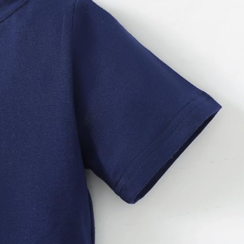 Image of Magic Park 6M-14Y Baby Short Long Sleeve Tee Tops Toddler T-Shirt Kids Solid Color Shirts Boys Girls Casual Blouse