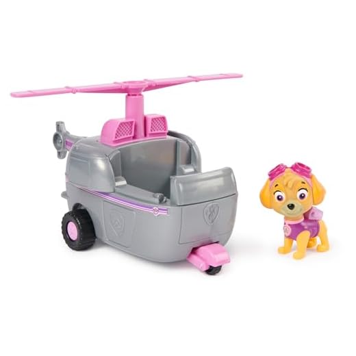 PAW PATROL, Helikopter mit Skye-Figur (Sustainable Basic Vehicle/Basis Fahrzeug), Spielzeug für Kinder ab 3 Jahren