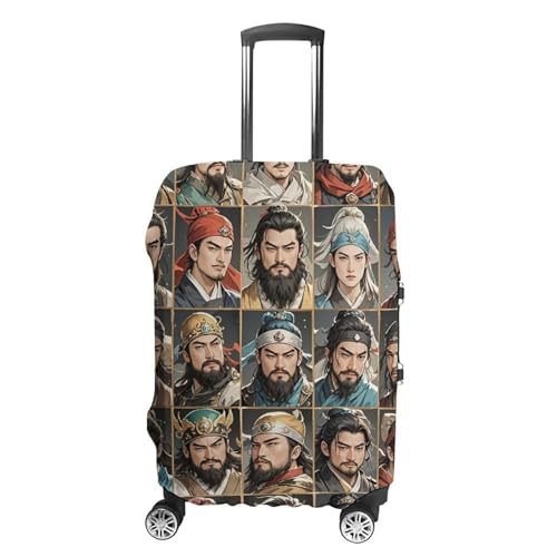 Water Margin Heroes Luggage Cover, Elastic Luggage Protector Fits 19-32in Suitcases, Washable & Anti-Scratch Suitcase Cover for Men Women M