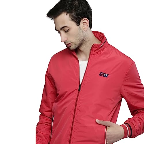 The Indian Garage Co Men Jacket, Red, XL