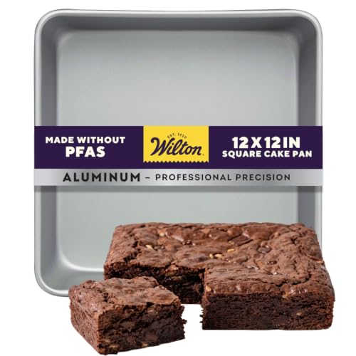 Wilton Performance Pans Stampo Quadrato in Alluminio Anodizzato - Teglia Resistente e Antiruggine per Torte a Strati e da Cerimonia - 30x30 cm