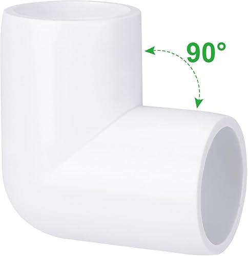 Miniatura 7 de Paquete de 30 accesorios de tubería de PVC de 12 pulgada, codo de PVC de 90 grados, conectores de montaje de tubería de PVC de ángulo recto de 2