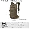 Mardingtop 10L Small Tactical Molle Hydration Backpack with 2.5L Water Bladder