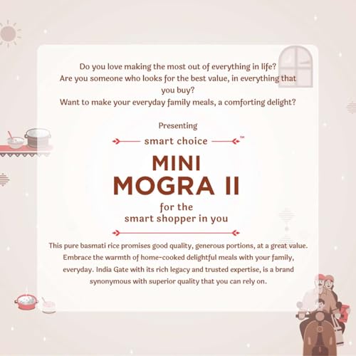 Image of India Gate Mini Mogra II Aged Broken Grain Basmati Rice, 5 Kg pack