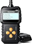 OBD2 Scanner Ease Setup Plug-Play: Clear Reset Engine Error Code Professional Code Reader Diagnostic Scan Tools with Freeze Frame/I/M Readiness for All Cars Since 1996 & Newer -LK11