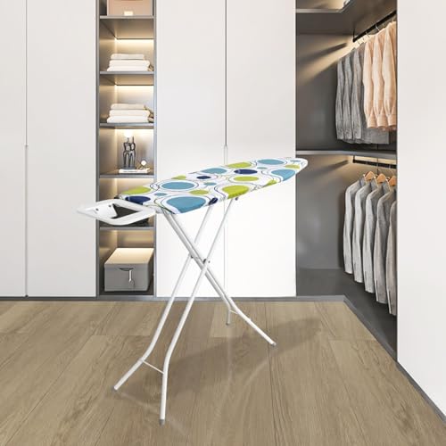Lightweight Folding Ironing Board Iron Board Iron Rest Sturdy 4 Leg With Strong Frame And 100% Cotton Cover Ironing Boards Free Standing Compact Easy Carry (Large (110 x 33cm)) - Image 8