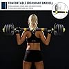 zybeauty-Adjustable-Dumbbells-44Lbs20kg-Weight-Set-Dumbbells-to-Barbells-with-Connecting-Rod-Non-Slip-Handles-Home-Gym-Equipment-for-Men-and-Women-Workout-Exercise-Training zybeauty Adjustable Dumbbells Weight Set 44LBS(20KG),Weights Dumbbells Set with Connecting Rod can be Used as Barbells,Free Weights 2-in-1 Set,Home Fitness Gym Workout Equipment for Men and Women