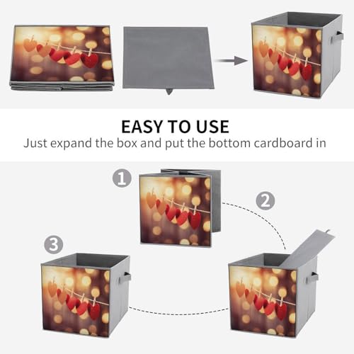 Cubes de rangement pliables pour vêtements et linge de maison - 5